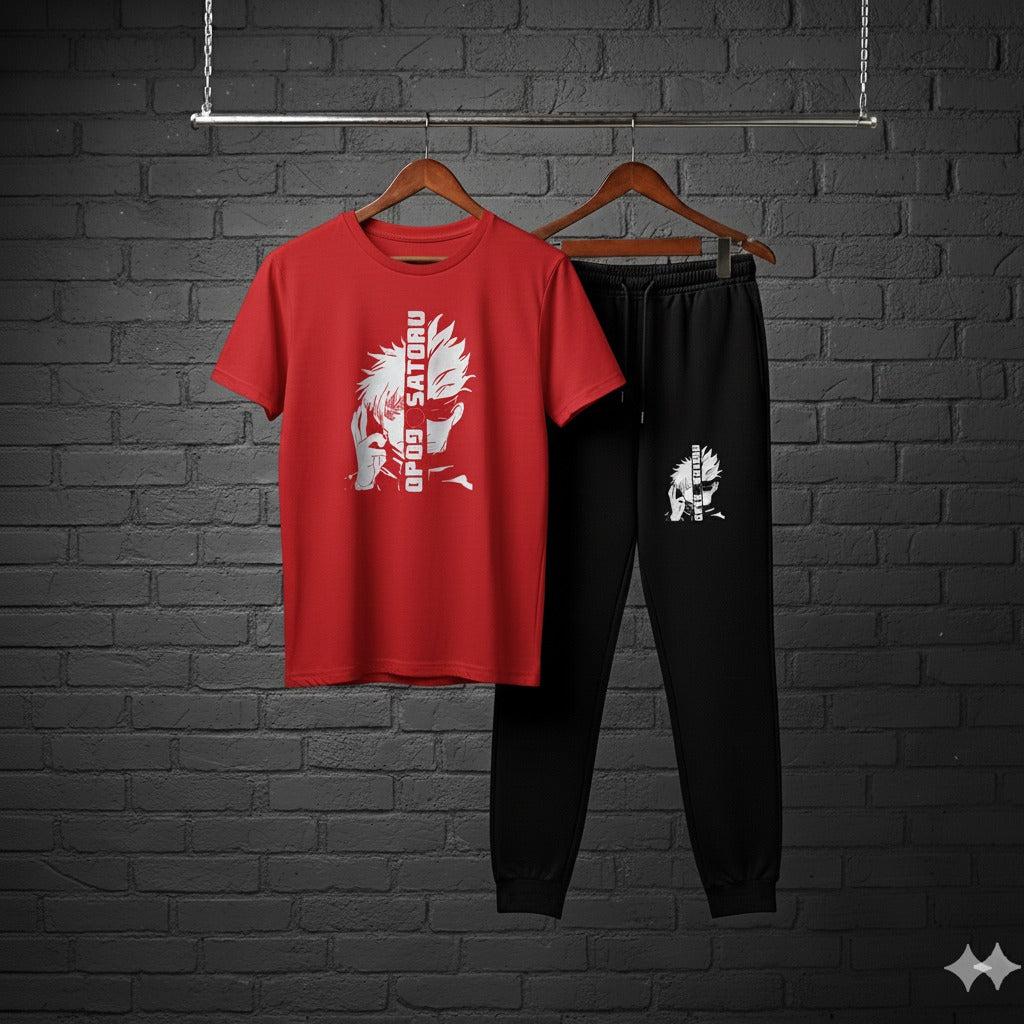 𝐇𝐢𝐠𝐡-𝐐𝐮𝐚𝐥𝐢𝐭𝐲 𝐁𝐥𝐚𝐜𝐤 𝐓𝐫𝐚𝐜𝐤 𝐒𝐮𝐢𝐭 – 𝐆𝐨𝐣𝐨 𝐒𝐚𝐭𝐨𝐫𝐮 𝐀𝐧𝐢𝐦𝐞 𝐒𝐭𝐫𝐞𝐞𝐭𝐰𝐞𝐚𝐫.