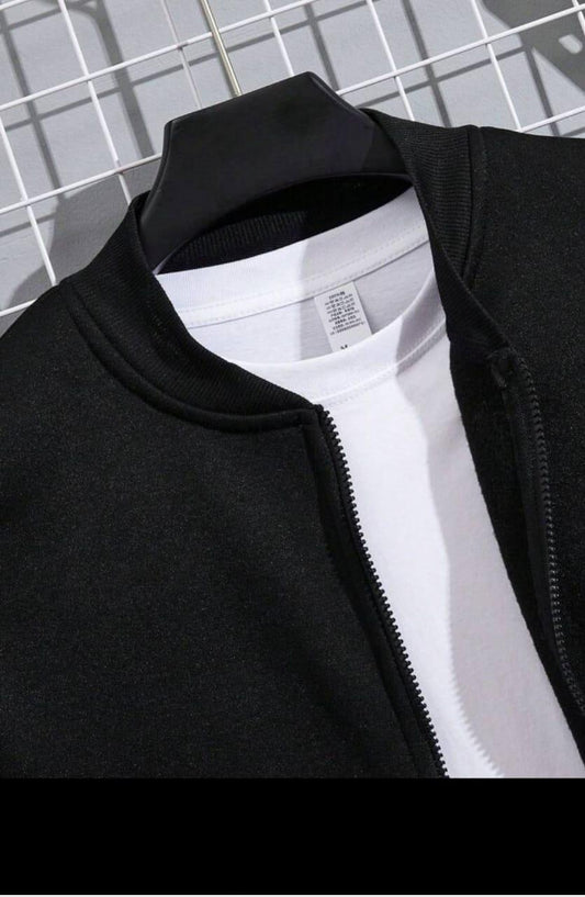 2 𝐏𝐜𝐬 𝐌𝐞𝐧’𝐬 𝐅𝐥𝐞𝐞𝐜𝐞 𝐓𝐫𝐚𝐜𝐤 𝐒𝐮𝐢𝐭 – 𝐏𝐥𝐚𝐢𝐧 𝐙𝐢𝐩𝐩𝐞𝐫, 𝐏𝐫𝐞𝐦𝐢𝐮𝐦 𝐐𝐮𝐚𝐥𝐢𝐭𝐲